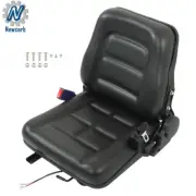 Fold Down Tractor Seat Micro Switch And Slide Forklift Black Universal Seat