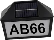 CRILSTYLEO Solar Address Number Lamp Number Sign Light for Night Visibility Solar Powered Decoration for Gardens and Pathways