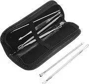 HEATSHAKING 1Set Professional Blackhead Removal Tool Kit Facial Comedone Extractors for Daily Use Safe Durable Household Needle for Clearer Skin
