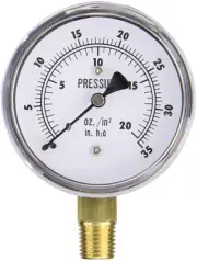 KC25-35"WC 20Oz Low Pressure Gauge 35" WC 20 Oz