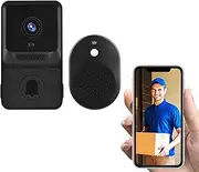 Eacam 1080P High Resolution Visual Smart Security Doorbell Camera Wireless Video Doorbell with IR Night Vision 2-Way Audio Real-Time Monitoring