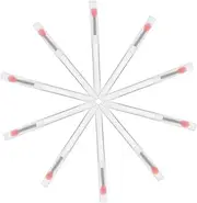 Ipetboom 10pcs Portable Silicone Lip Brush Set with Caps Mini Applicators for Lipstick Lip Gloss Balm Easy to Clean Versatile Makeup Tool for Gradient Effects Eyeshadow