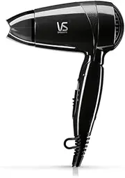 VS Sassoon Mini Pro Dryer, Perfectly Portable, Ideal for Gym Bags & Office Drawers, Lightweight Design for Effortless Drying & Smoothing, with Folding Handle for Space Saving and easy storage.