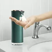 Premium Design Automatic Foaming Soap Dispenser, Adjustable Touch-Free Soap Dispenser with Essential Oil Diffuser Function,Suitable for for Bathroom Kitchen Toilet Hotel (Green)