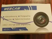 30FPS Full HD 1080P Webcam with Microphone for Computers PC Laptop Desktop...