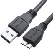 USB 3.0 Micro Cable, 3.3FT, a to Micro B for External Hard Drives