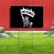 No Kings Activist Yard Sign – Indoor & Outdoor Protest Sign for Freedom