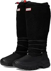 [HUNTER] Women's Wanderer Vegan Shearling Insulated Tall Snow Boots