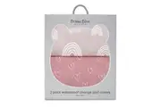 2PK Bubba Blue 48x82cm Nordic Waterproof Change Mat Cover Baby 0-12m Berry Rose