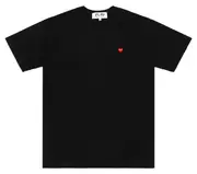 [COMME des GARCONS PLAY] Classic Tee With Mini Red Emblem Unisex