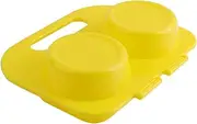 Microwave Egg Cooker, Portable Microwave Omelet Mould, Scrambled Eggs Maker, Non-Stick, Silicone, 18cm, Yellow, for Quick Cooking at Home or Dorms