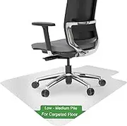 Chair Mat for Carpet, BAQI Kintsugi Office Floor Mat Carpet Protector,120x90CM Anti-Slip Desk Chair Mat, Study Chair Floor Protector,Large Computer Chair Mat Clear for Desks,Office Chairs