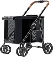 Pet Stroller Breathable Space 4 Wheel Dog Stroller Lightweight Foldable Dog Stroller Cart Strollers for Medium Small Dogs Cats