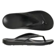 Aussie Soles Starfish 2.0 Medium Arch Thongs - Black