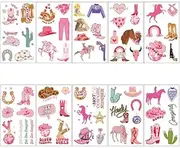 Cowboy Tattoo Stickers Cartoon Tattoo Stickers Cute Face Stickers Temporary Stickers
