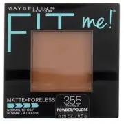 6 Pack Maybelline Fit Me Matte + Poreless Pressed Powder, Coconut 355, 0.29 oz