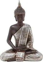 Deco 79 Thai Buddha Meditating Peace Harmony Statue, 8" H