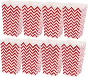 Hoement 24pcs Colorful Fries Box Snack Tray Popcorn Containers Party Snack Box