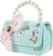 [GAROZATION] Girls School Bag Fashion Cartoon Bowknot Crossbody Purse Lightweight and for Daily Use
