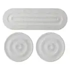 Moisture Control Coaster Set 3Pcs Diatomite Trays for Bathroom and Kitchen Use