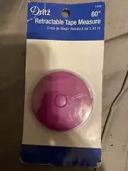 Dritz Retractable Tape Measure-60" Purple NEW IN PACKAGE