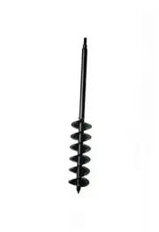 Large Bulb Auger- 4"x28" Drill Bit Hole Digger for Post Hole Diggers, Digging