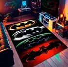 Superhero Rug, Batman Rug, Black Knight Rug, Batman Emblem Rug, Kids Room Rug