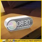 BT Speaker Alarm Clock LED Display with Dual Alarms for Bedroom/Office Home .