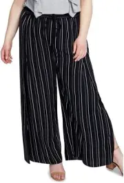 Rachel Rachel Roy Womens Plus Size Split Wide Leg Pants 2X