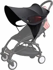 Pram Sun Shade – Universal Baby Stroller Sun Shade Cover UPF50+ | Waterproof & Windproof Canopy | Foldable, Adjustable Sun Shade for Pram | Anti-UV Infant Pushchair Visor for Outdoor Protection