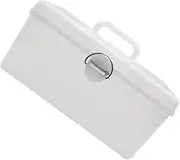 2 Pcs Mahjong Box Mahjong Storage Tank Kids Toy Organize Bins Sundries Mahjong Organizer Handle Game Luggage with Lock Mahjong Holder Plastic White Child Kit