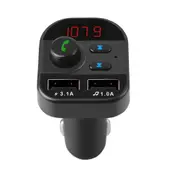 Car MP3 Player FM Transmitter Bluetooth Hands-free Phone Card Fast Charge Dual USB Photo Color