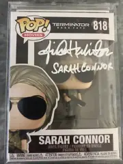 Linda Hamilton Signed Sarah Connor Terminator Dark Fate 818 Pop Vinyl With COA