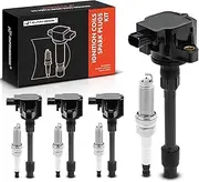 A-Premium Set of 4 Ignition Coil Pack and Iridium Spark Plugs Compatible with Honda CR-V CRV 2017-2020, Civic 2017-2020, 1.5L