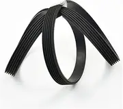 Transmission Belt for PJ for PK for PL Black Mask Rubber Cogged Wedge V Belts Motor Transmission Drive Belt Multi-Wedge V-Belt V-Belt (Size : PJ-376-250MM)