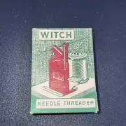 Witch Automatic Needle Threader Box & Instructions Western Germany Vintage NOS