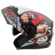 Full Face Motorcycle Helmet for unisex with Inner Smoke Sun Shield Pack of 1