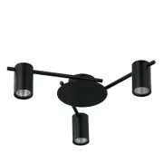 CLA Lighting Tache Interior Spot Ceiling Light (with Adjustable Black 3 Heads) IP20