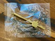 Rare Vintage 1991 Apple Macintosh Computer Promo Gold Tie Clip Bar New Old Stock
