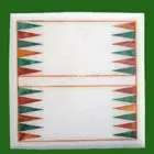15"x12" Marble Backgammon Game Coffee Table Top Inlay Art Christmas Decor H4340