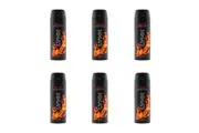 6x Lynx 150ml Deodorant Fragrance 48h Antiperspirant Protection Bodyspray Voodoo