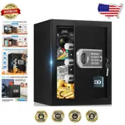 Secure 1.8 Cuft Fireproof Home Safe with Electronic Keypad & Smart Alarm
