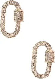 [HOODANCOS] Necklace Clasp DIY Connector Jewelry Connector Golden Necklace for Women Pendant Crystals Bracelet Clasps Jewelry Clasp Lanyard Necklaces for Women Ring Chain Copper