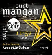 Curt Mangan Round Core 80/20 Bronze Acoustic Guitar Strings gauges 11-52