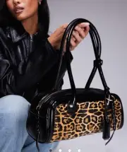 NEW ASOS River Island East West Shoulder Bag Leopard Print. Sold Out