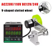 Electric Digital V-shaped Wheel Counter Rotary Roll Meter Encoder Length Measure