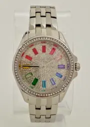 Brand New MK7368 Pilot Pave Dial Stainless Steel 36mm Women's Watch