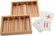 Abaodam 1Set Box Math Counting for Spindle Box for Family Interaction Enhance Logical Skills Promote Math Learning Develop Spatial Imagination