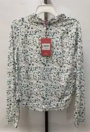 Topo Design Women's Waterproof River Hoodie Natural Terrazzo X-Small or Large