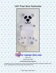 Polar Bear Note Holder-Plastic Canvas Pattern or Kit